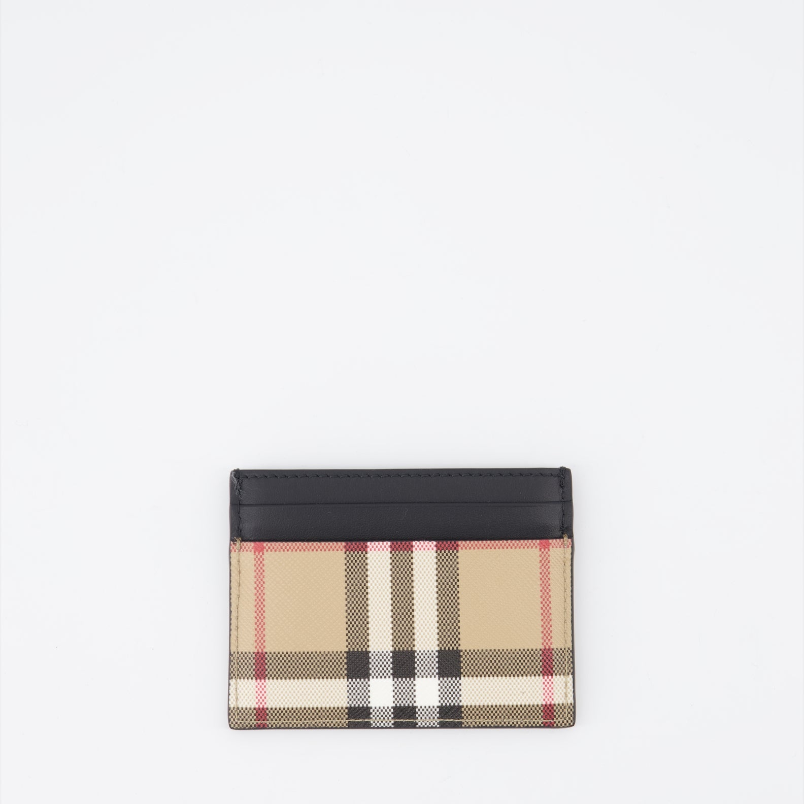Pequeños artículos de cuero Porte-cartes à carreaux Burberry Beige Femme