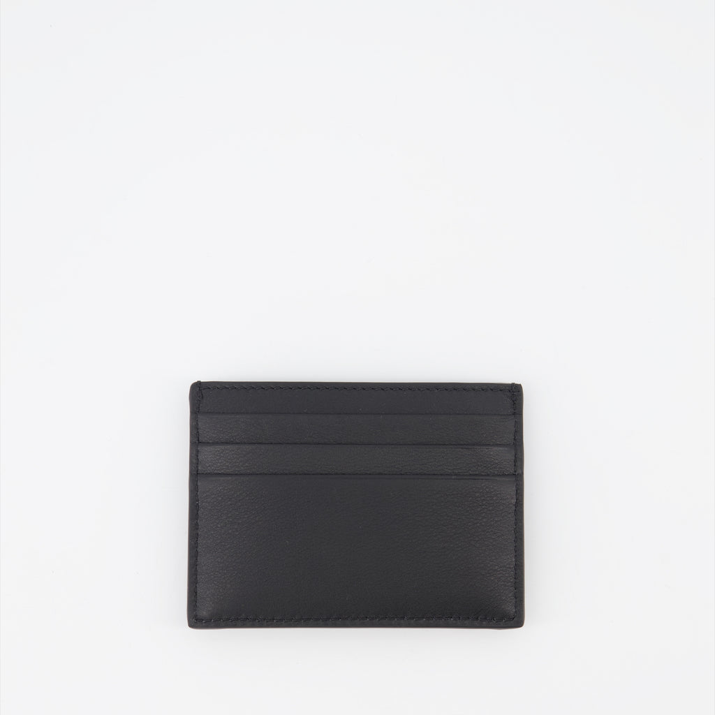 Piccola pelletteria Porte-cartes à harnais Alexander McQueen Nero Homme