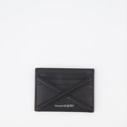 Piccola pelletteria Porte-cartes à harnais Alexander McQueen Nero Homme
