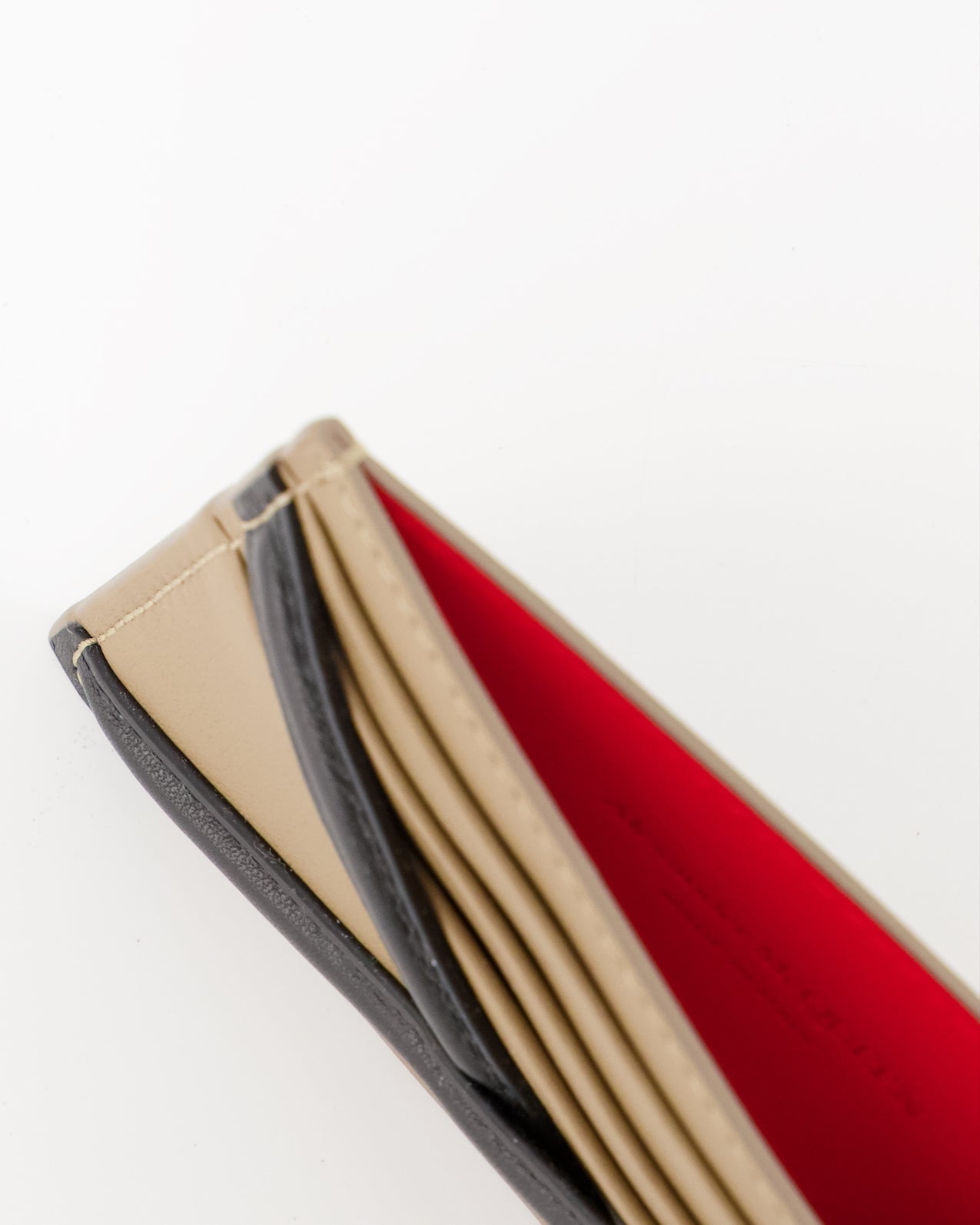 Pequeños artículos de cuero Porte-cartes harnais Alexander McQueen Beige Homme