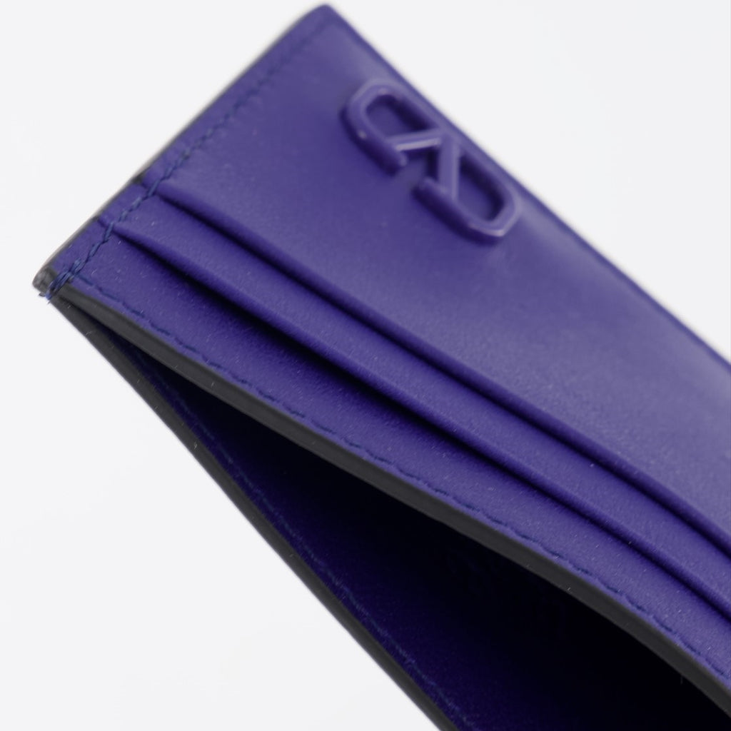 Piccola pelletteria Porte-cartes VLogo Valentino Garavani Blu Homme