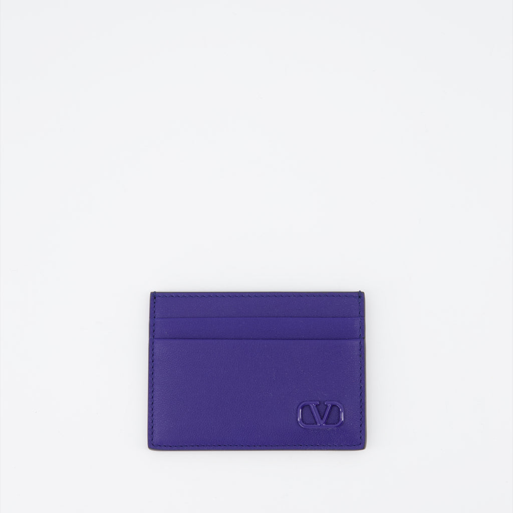 Piccola pelletteria Porte-cartes VLogo Valentino Garavani Blu Homme
