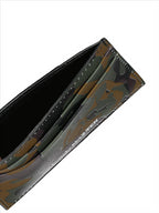 Kleine lederwaren Porte-cartes camouflage Alexander McQueen Grün Homme