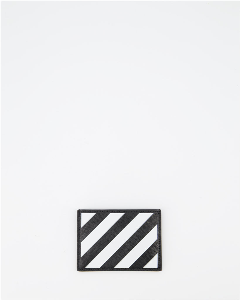 Small leather goods Diag card holder Off-White Black Man