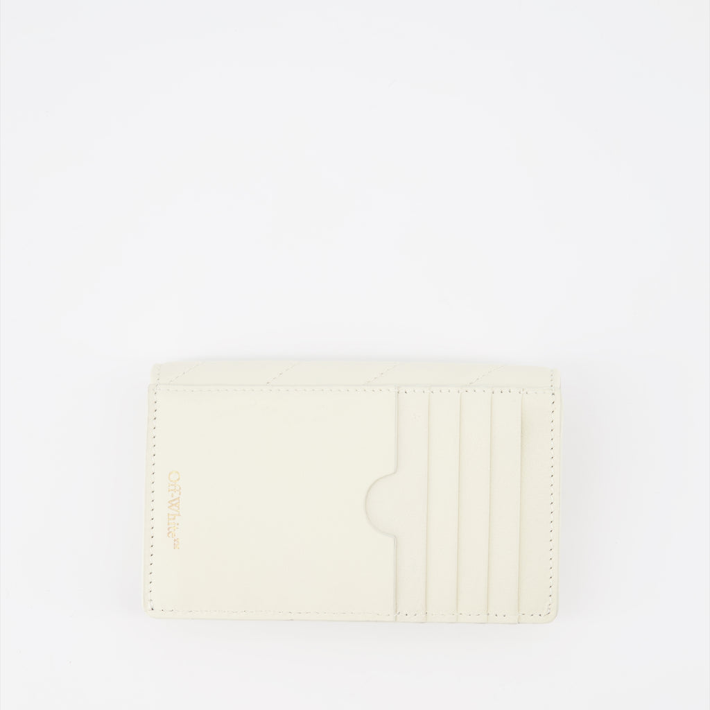 Small leather goods Leather card holder Off-White White Women