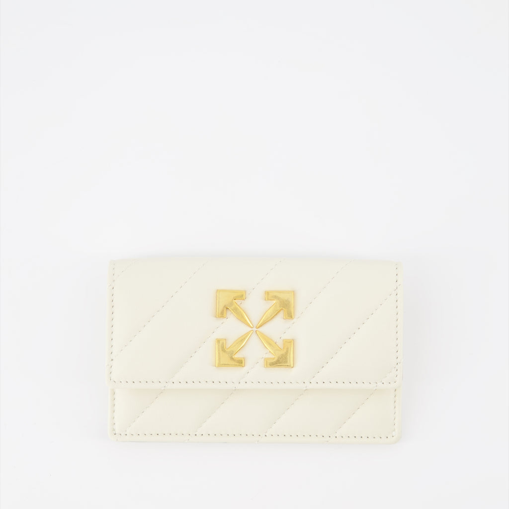 Small leather goods Leather card holder Off-White White Women