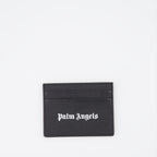 Small leather goods Grained leather card holder Palm Angels Black Man
