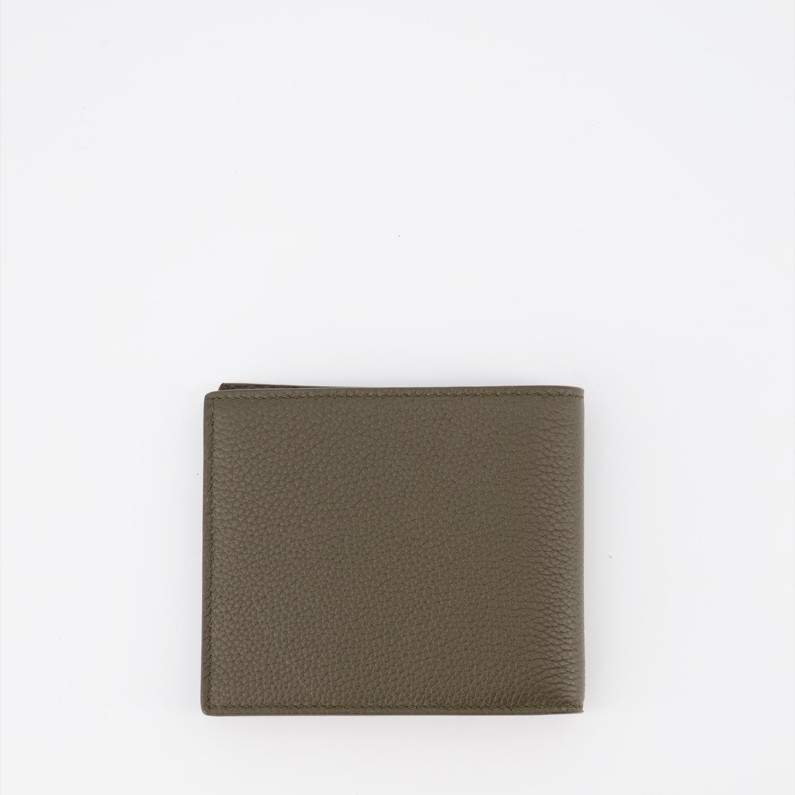Small leather goods Grained leather card holder Saint Laurent Green Man