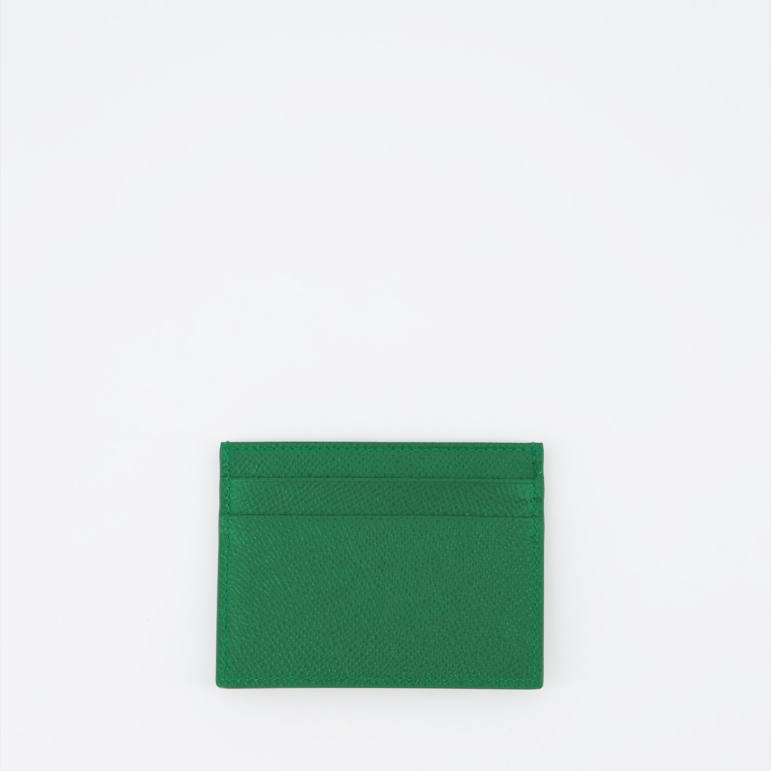 Small leather goods Grained leather card holder Dolce & Gabbana Green Women