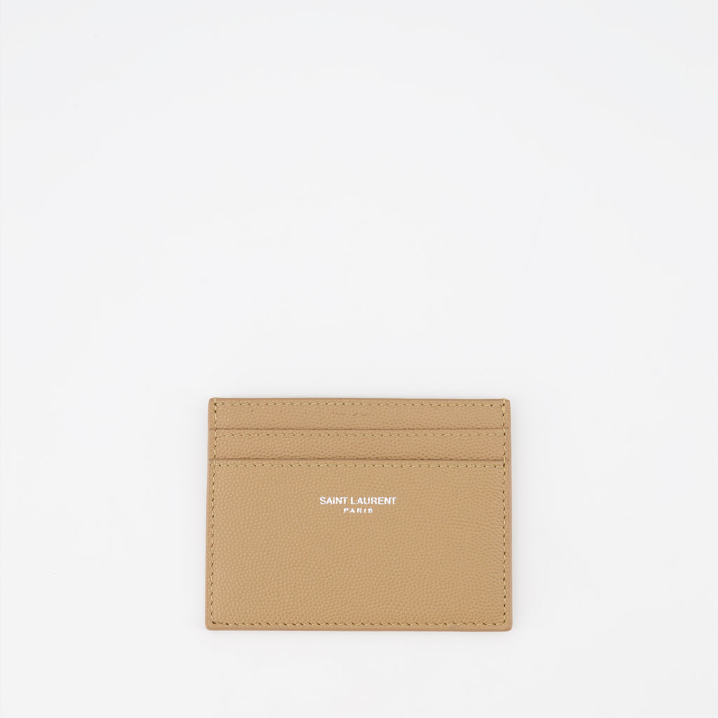 Porte cartes en cuir grainé