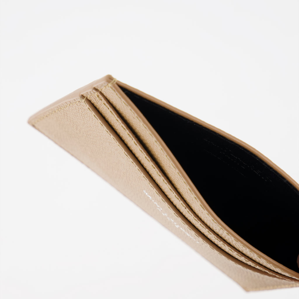 Porte cartes en cuir grainé