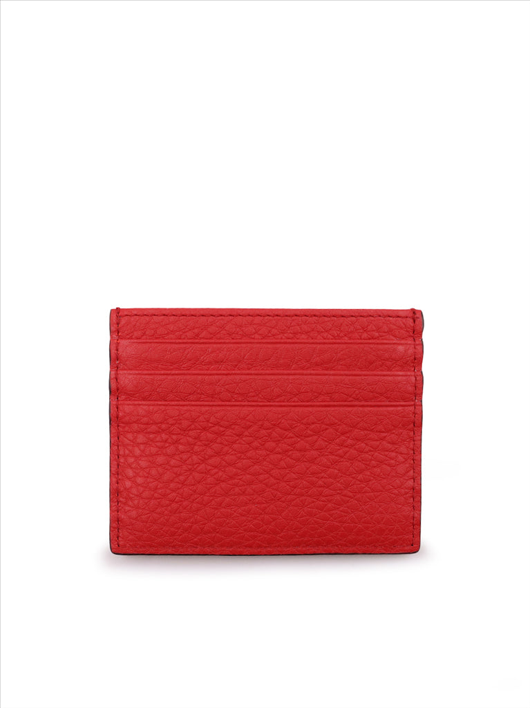 Small leather goods FF card holder Fendi Red Man