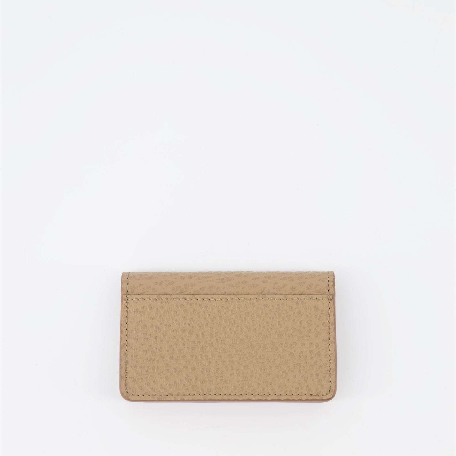 Pequenos artigos de couro Porte-cartes Four Stitches Maison Margiela Bege Unissex