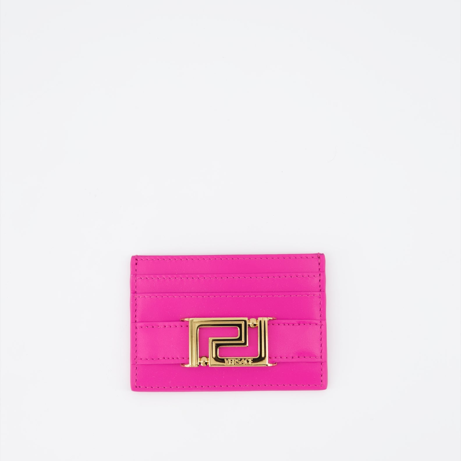Pequeños artículos de cuero Porte-cartes Goddess Versace Rosa Femme