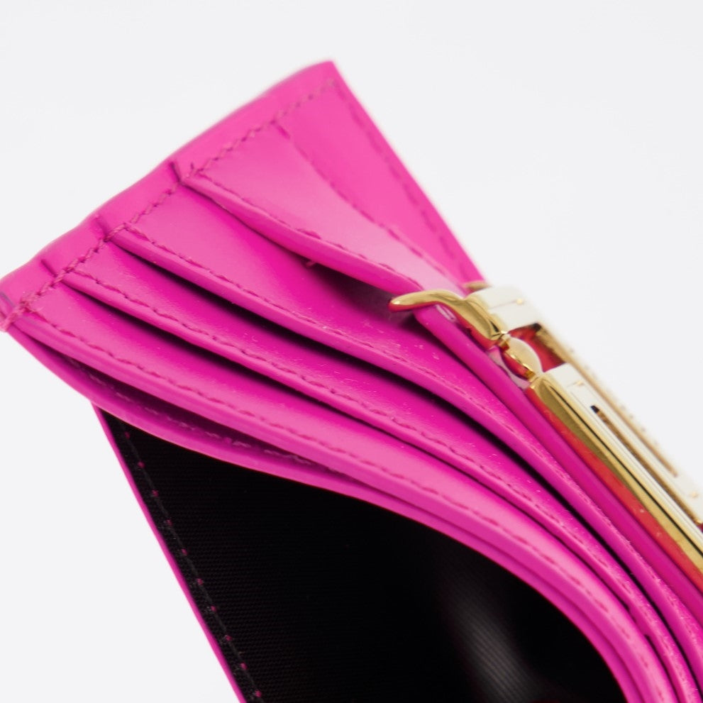 Pequeños artículos de cuero Porte-cartes Goddess Versace Rosa Femme