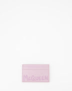 Piccola pelletteria Porte-cartes Graffiti Alexander McQueen Rosa Homme