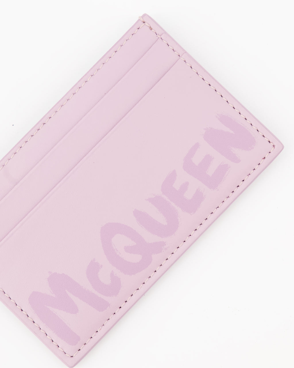 Piccola pelletteria Porte-cartes Graffiti Alexander McQueen Rosa Homme