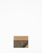 Piccole pelletterie FF Card Holder Fendi Marrone Uomini