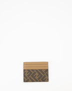 Piccole pelletterie FF Card Holder Fendi Marrone Uomini