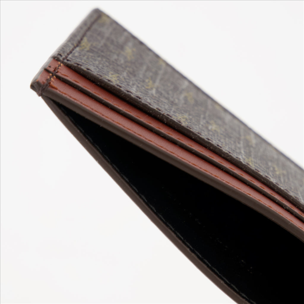 Pequeños artículos de cuero Porte-cartes monogrammé Saint Laurent Marrón Homme