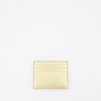 Petite maroquinerie Porte-cartes Saffiano Prada Doré Femme