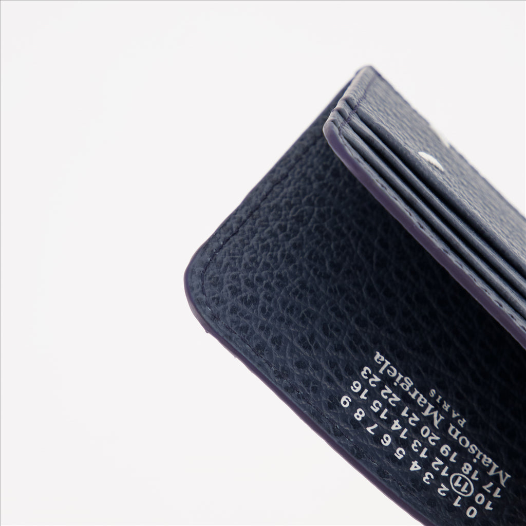 Petite maroquinerie Porte-cartes Signature Maison Margiela Bleu Femme