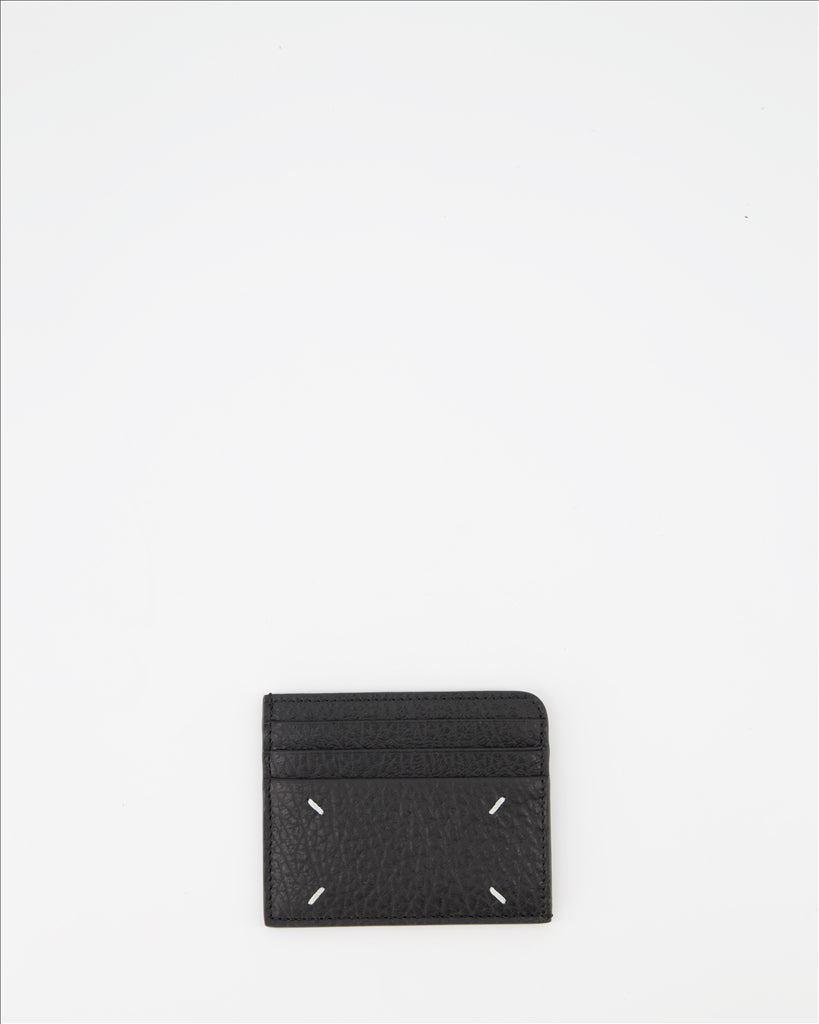 Petite maroquinerie Porte-cartes Signature Maison Margiela Noir Femme