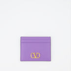 Piccola pelletteria Porte-cartes VLogo Valentino Garavani Viola Femme