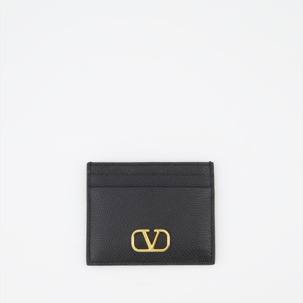 Piccola pelletteria Porte-cartes VLogo Valentino Garavani Nero Femme