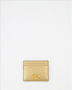 Small leather goods VLogo Card Holder Valentino Garavani Gold Women