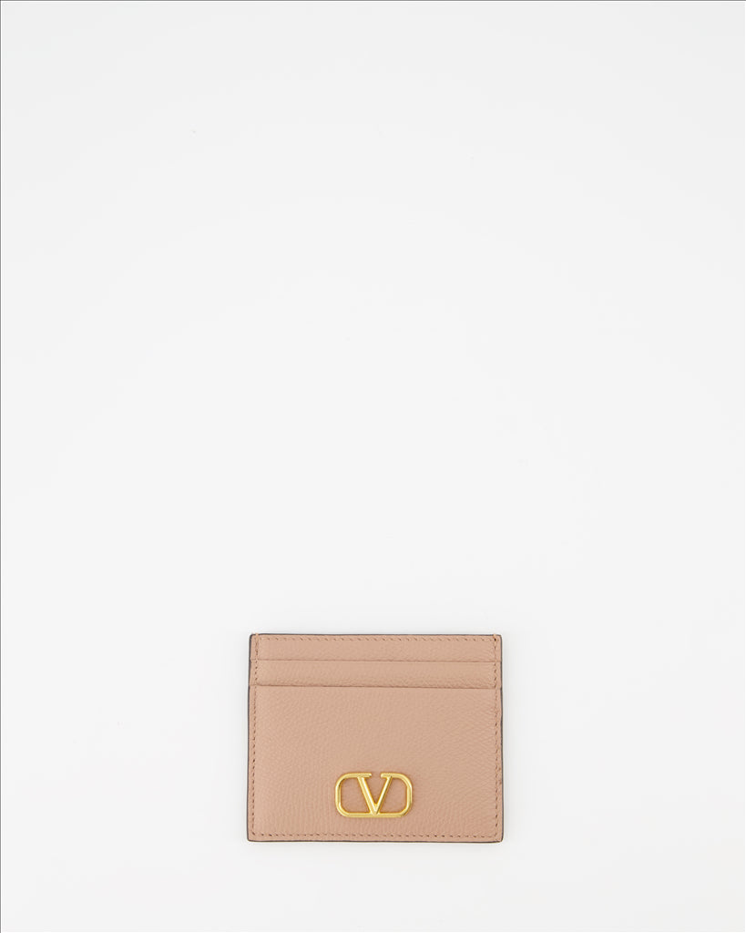 Petite maroquinerie Porte-cartes VLogo Valentino Garavani Rose Femme
