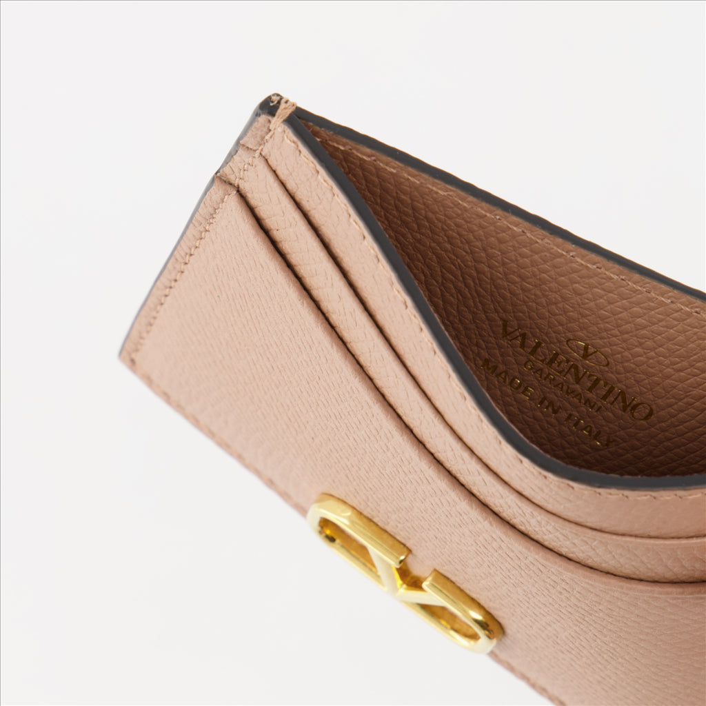 Petite maroquinerie Porte-cartes VLogo Valentino Garavani Rose Femme