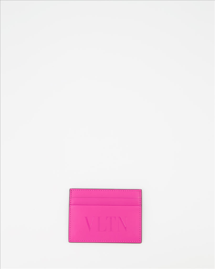 Piccola pelletteria Porte-cartes VLTN Valentino Garavani Rosa Homme