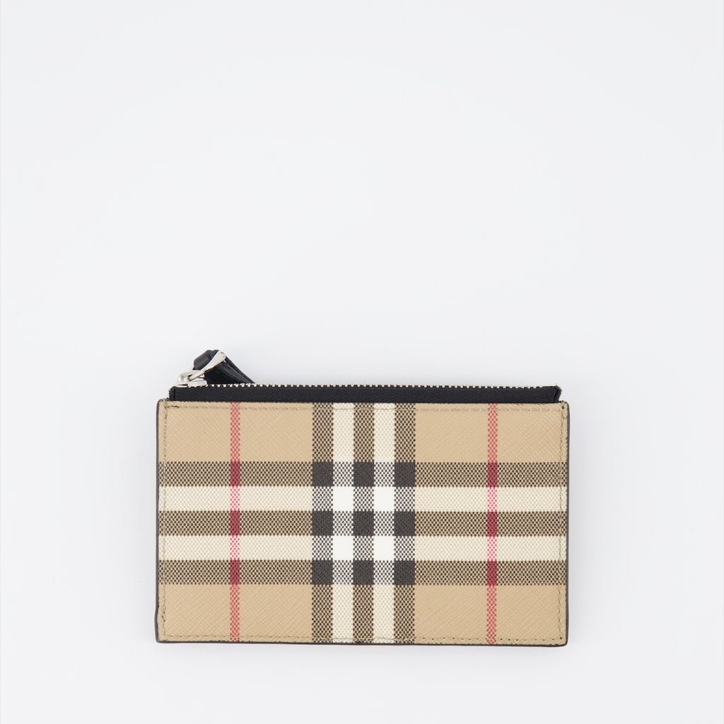 Petite maroquinerie Porte-monnaie à carreaux Alwyn Burberry Beige Homme