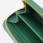 Kleine lederwaren Porte-monnaie Lettering Miu Miu Grün Femme