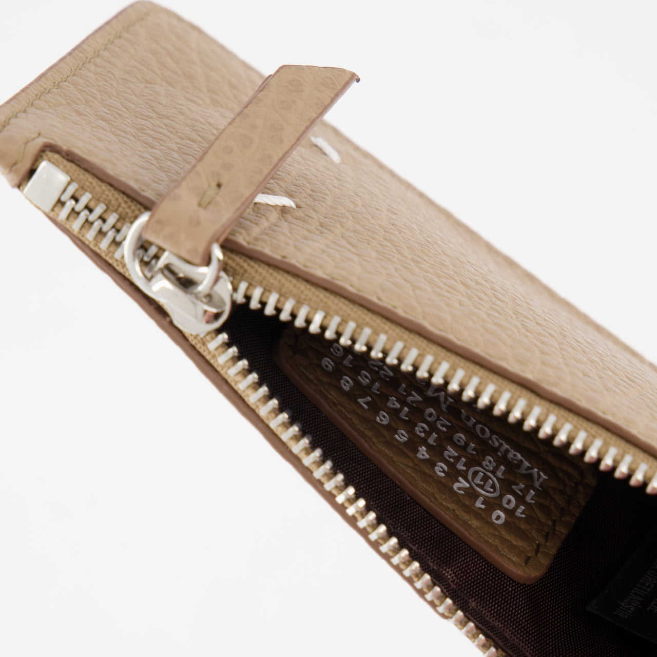 Small leather goods Signature Coin Purse Maison Margiela Beige Unisex