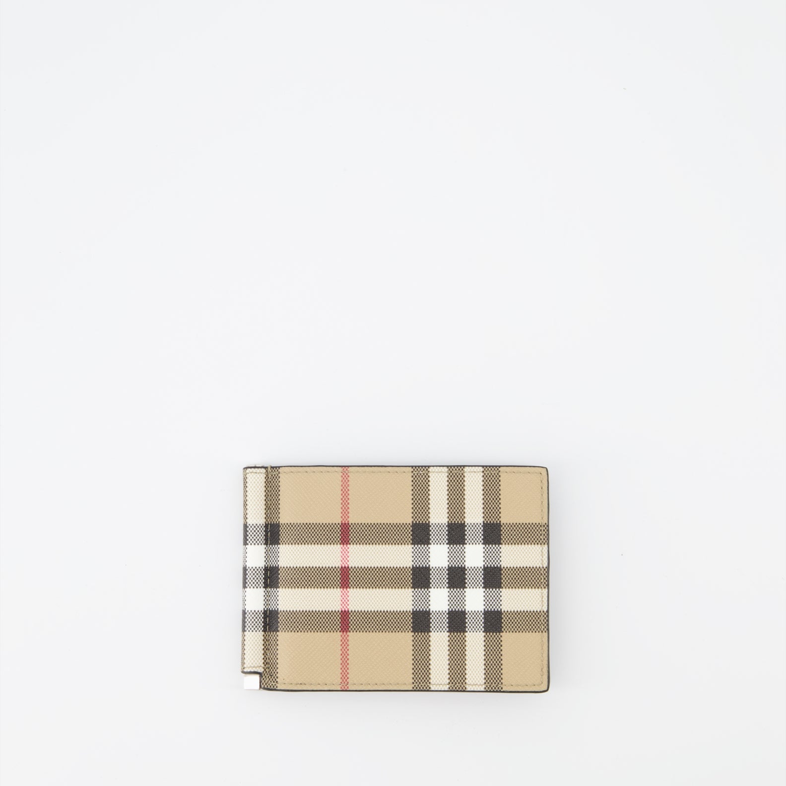Pequeños artículos de cuero Porte-cartes à carreaux Burberry Beige Homme