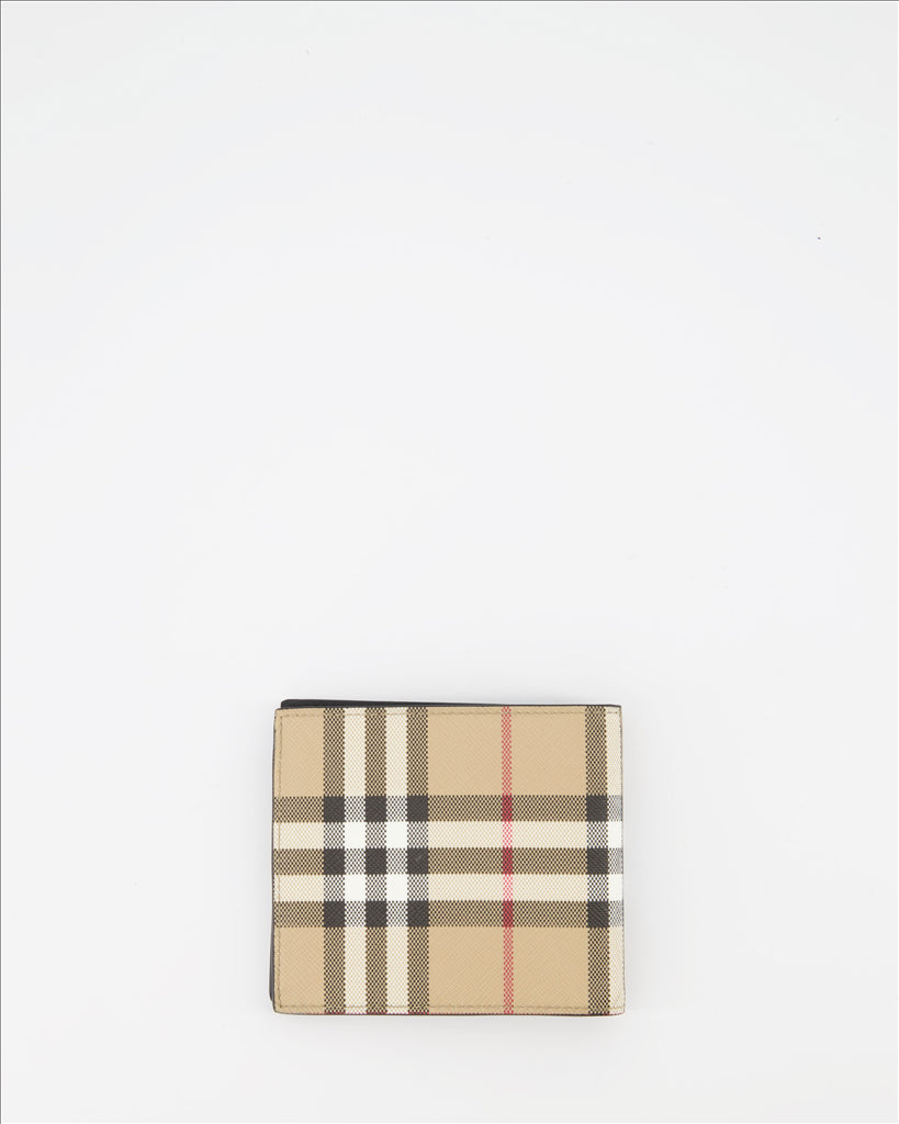 Petite maroquinerie Portefeuille à carreaux Burberry Beige Homme