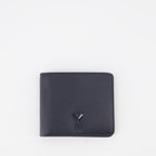 Small leather goods Friend of Heart Wallet Ami PARIS Blue Unisex
