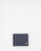 Kleine lederwaren Portefeuille Saffiano Prada Blau Homme