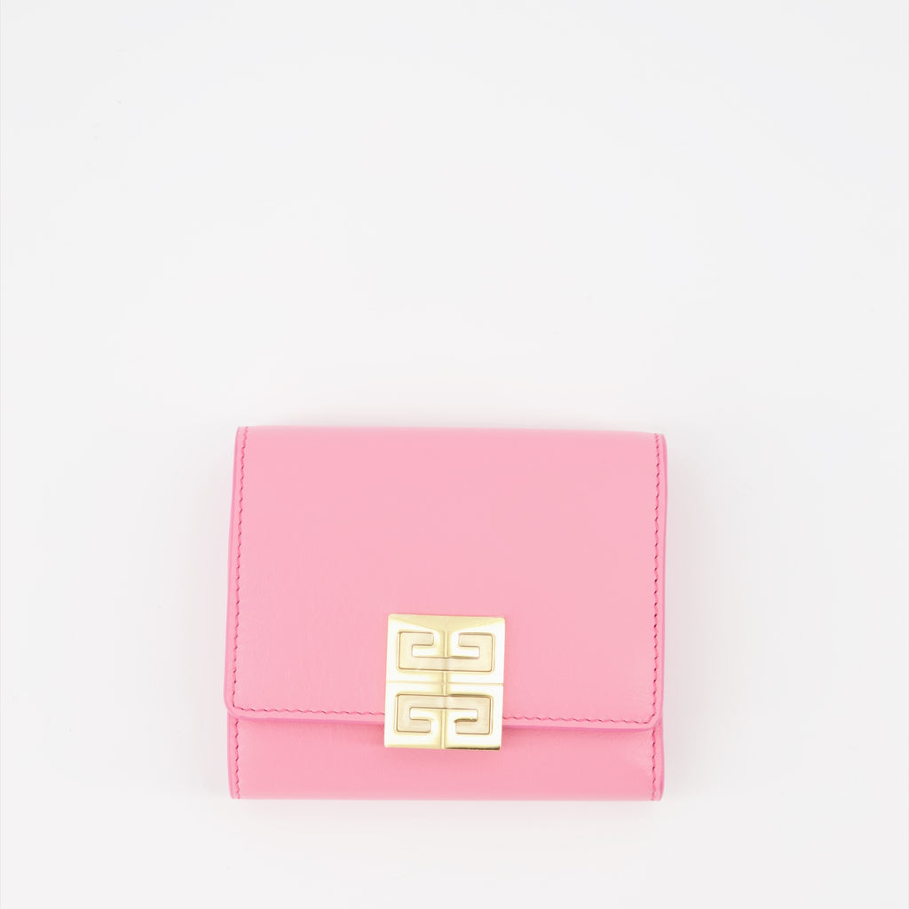 Kleine lederwaren Portefeuille 4G Givenchy Rosa Femme