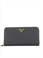 Small leather goods Continental Portfolio Prada Black Women
