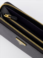 Small leather goods Continental Portfolio Prada Black Women