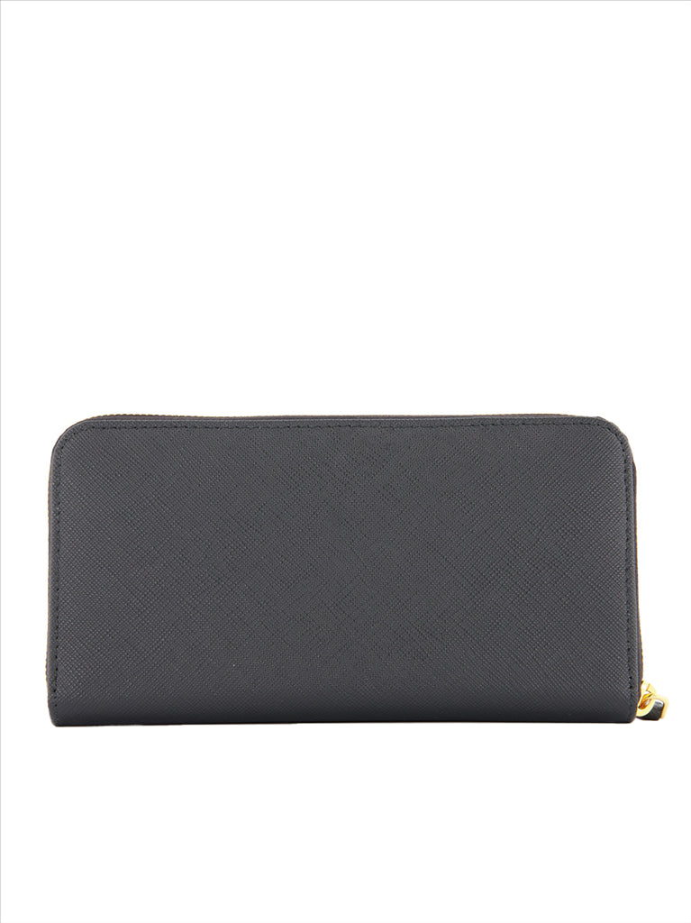 Small leather goods Continental Portfolio Prada Black Women