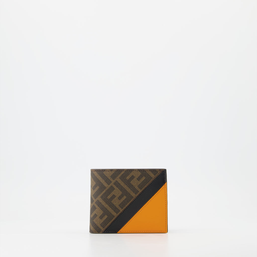 Small leather goods Diagonal Wallet Fendi Brown Man