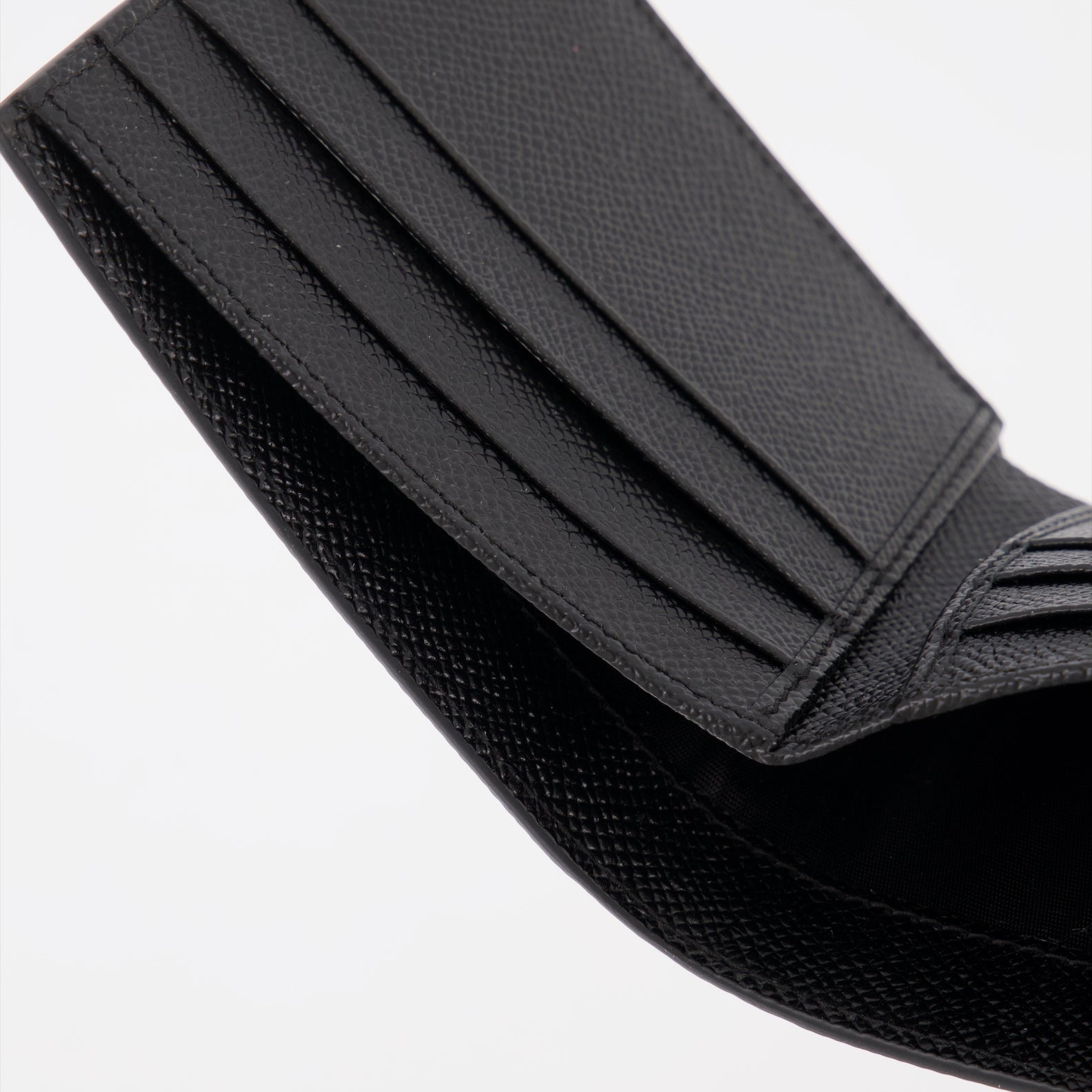 Small leather goods Logo plaque wallet Dolce & Gabbana Black Man