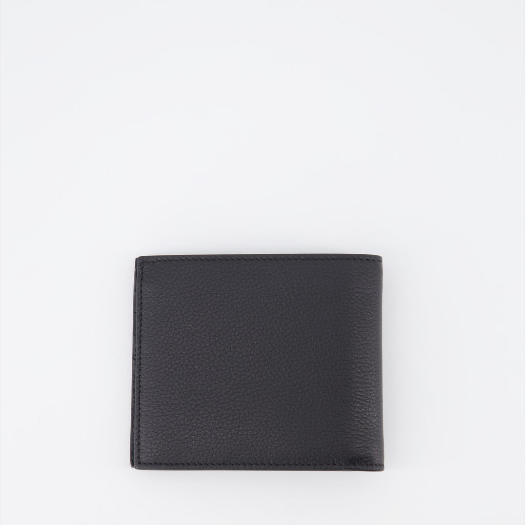 Kleine lederwaren Portefeuille en cuir grainé Givenchy Schwarz Homme