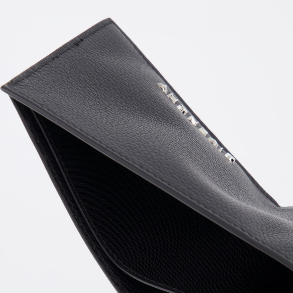 Kleine lederwaren Portefeuille en cuir grainé Givenchy Schwarz Homme