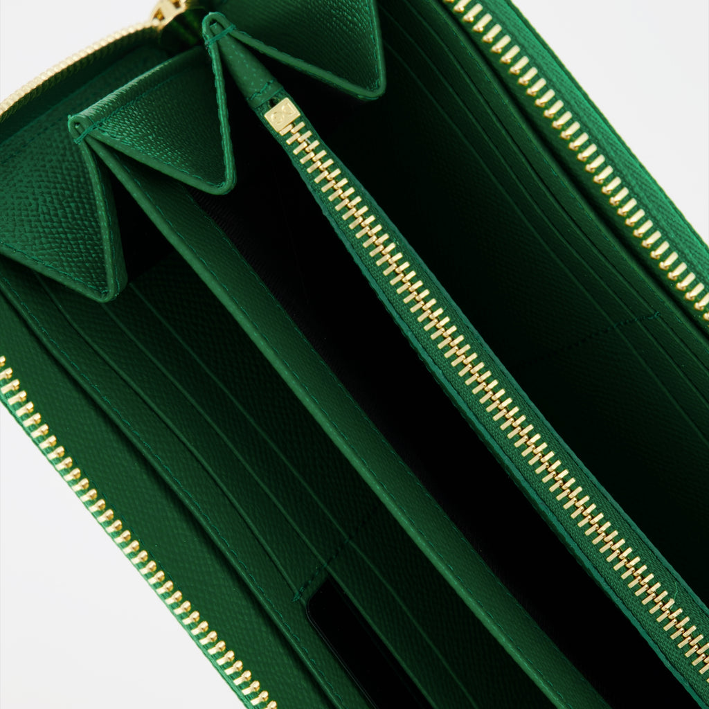 Small leather goods Leather wallet Dolce & Gabbana Green Women
