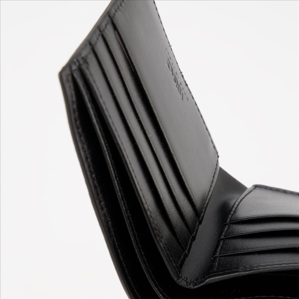 Kleine lederwaren Portefeuille Greca Versace Grau Homme